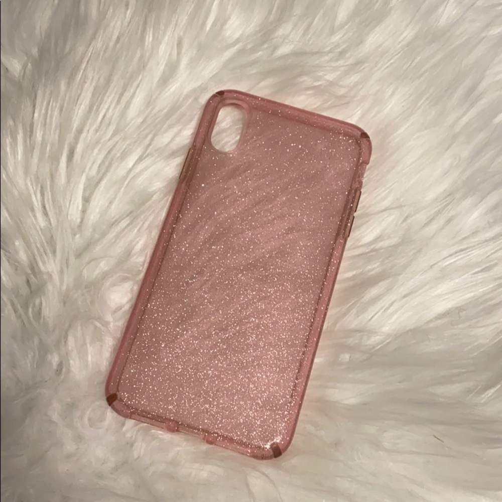 iPhone XS Max Pink Speck glitter case